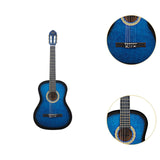 Maxbell 39" Beginner Classical Guitar Guitar Accessories for Students Beginners Kids Blue