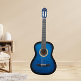 Maxbell 39" Beginner Classical Guitar Guitar Accessories for Students Beginners Kids Blue