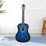 Maxbell 39" Beginner Classical Guitar Guitar Accessories for Students Beginners Kids Blue