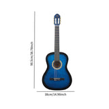 Maxbell 39" Beginner Classical Guitar Guitar Accessories for Students Beginners Kids Blue