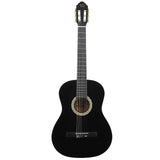 Maxbell 39" Beginner Classical Guitar Guitar Accessories for Students Beginners Kids Black
