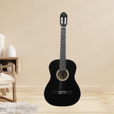 Maxbell 39" Beginner Classical Guitar Guitar Accessories for Students Beginners Kids Black
