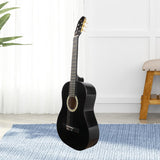 Maxbell 39" Beginner Classical Guitar Guitar Accessories for Students Beginners Kids Black