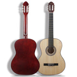 Maxbell 39" Beginner Classical Guitar Guitar Accessories for Students Beginners Kids Wood color