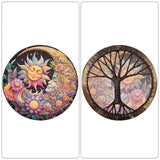 Maxbell Shaman Drum Handmade Meditation Decorative with Drum Stick Music Lovers Gift sun goddess