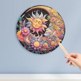 Maxbell Shaman Drum Handmade Meditation Decorative with Drum Stick Music Lovers Gift sun goddess