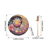 Maxbell Shaman Drum Handmade Meditation Decorative with Drum Stick Music Lovers Gift sun goddess