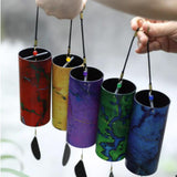 Maxbell Cord Wind Chime Simple Minimalist Home Decor for Relaxation Backyard Outdoor Red
