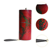 Maxbell Cord Wind Chime Simple Minimalist Home Decor for Relaxation Backyard Outdoor Red