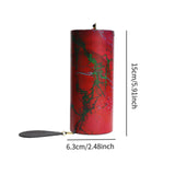 Maxbell Cord Wind Chime Simple Minimalist Home Decor for Relaxation Backyard Outdoor Red