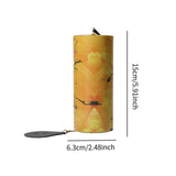 Maxbell Cord Wind Chime Simple Minimalist Home Decor for Relaxation Backyard Outdoor Yellow