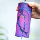 Maxbell Cord Wind Chime Simple Minimalist Home Decor for Relaxation Backyard Outdoor Violet