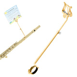 Maxbell Metal Music Sheet Clip Professional Instrument Holder Portable Clarinet Lyre