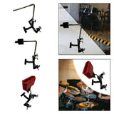 Maxbell Cowbell Clamp Percussion Holder for Drum Musical Instrument Bass Drum Pedals L Rod