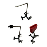 Maxbell Cowbell Clamp Percussion Holder for Drum Musical Instrument Bass Drum Pedals L Rod
