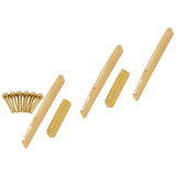 Maxbell Guitar Bridge Saddle Brass Musical Instrument Part Easy to Install Accessory Nut Saddle Pin set