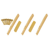 Maxbell Guitar Bridge Saddle Brass Musical Instrument Part Easy to Install Accessory Nut Saddle Pin set