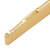 Maxbell Guitar Bridge Saddle Brass Musical Instrument Part Easy to Install Accessory Bottom Saddle