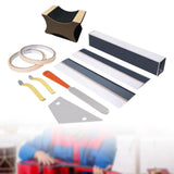 Maxbell 13 Pieces Guitar Tool Set Gift Music Radiu Repair Tools for Acoustic Guitar