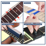 Maxbell 27 Pieces Guitar Setup Kit Guitar Tool Kits for Ukulele Banjo Electric Guitar