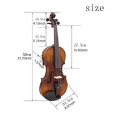 Maxbell Full Size Violin Stringed Musical Instruments for Adults Kids Birthday Gifts