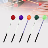 Maxbell Marimba Stick Orchestral Percussion for Xylophone Marimba Lover Glockenspiel red