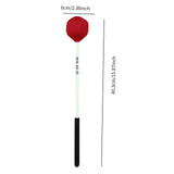 Maxbell Marimba Stick Orchestral Percussion for Xylophone Marimba Lover Glockenspiel red
