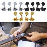 Maxbell 4x Electric Guitar String Tuning Pegs Knobs Tuning Keys for Concert Practice argent