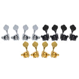 Maxbell 4x Electric Guitar String Tuning Pegs Knobs Tuning Keys for Concert Practice argent