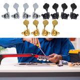 Maxbell 4x Electric Guitar String Tuning Pegs Knobs Tuning Keys for Concert Practice argent