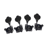 Maxbell 4x Electric Guitar String Tuning Pegs Knobs Tuning Keys for Concert Practice black