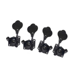 Maxbell 4x Electric Guitar String Tuning Pegs Knobs Tuning Keys for Concert Practice black