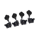 Maxbell 4x Electric Guitar String Tuning Pegs Knobs Tuning Keys for Concert Practice black