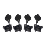 Maxbell 4x Electric Guitar String Tuning Pegs Knobs Tuning Keys for Concert Practice black