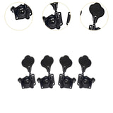 Maxbell 4x Electric Guitar String Tuning Pegs Knobs Tuning Keys for Concert Practice black