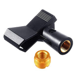 Maxbell Mic Clip Holder Adjustable Mic Holder Clamp for Speeches Performances
