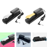 Maxbell Piano Sustain Pedal Silent 6.5mm Foot Pedal for Digital Pianos Drum Training Sustain