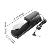 Maxbell Piano Sustain Pedal Silent 6.5mm Foot Pedal for Digital Pianos Drum Training Sustain