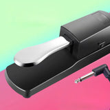 Maxbell Piano Sustain Pedal Silent 6.5mm Foot Pedal for Digital Pianos Drum Training Sustain