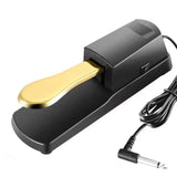 Maxbell Piano Sustain Pedal Silent 6.5mm Foot Pedal for Digital Pianos Drum Training 2 Sustain