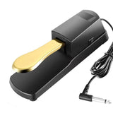 Maxbell Piano Sustain Pedal Silent 6.5mm Foot Pedal for Digital Pianos Drum Training 2 Sustain