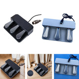 Maxbell Triple Pedal Ideal Accessory Piano Foot Pedal for Synthesisers Electric MIDI Black