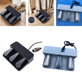 Maxbell Triple Pedal Ideal Accessory Piano Foot Pedal for Synthesisers Electric MIDI Black