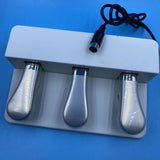 Maxbell Triple Pedal Ideal Accessory Piano Foot Pedal for Synthesisers Electric MIDI White