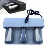 Maxbell Triple Pedal Ideal Accessory Piano Foot Pedal for Synthesisers Electric MIDI White