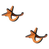 Maxbell 2Pcs Kalimba Stand Wooden Thumb Piano Display Stand for 10 Key 17 Key Kalimbas