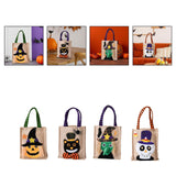 Maxbell Trick or Treat Tote with Handle Snack Grocery Bag Reusable Halloween Handbag Pumpkin