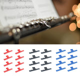 Maxbell 8Pcs Music Score Holder Guitar Violin Music Clamp for Certificates Documents red