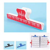 Maxbell 8Pcs Music Score Holder Guitar Violin Music Clamp for Certificates Documents red