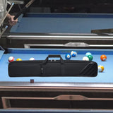 Maxbell Billiard Stick Carrying Case 1/2 Cue Cases Portable Handle Cue Cases Carry Bag black